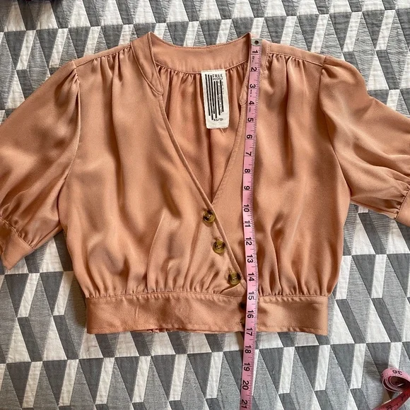 Silky Free People Blouse - Picture 11 of 13